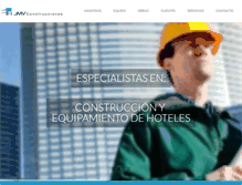 Tablet Screenshot of jmvconstrucciones.com